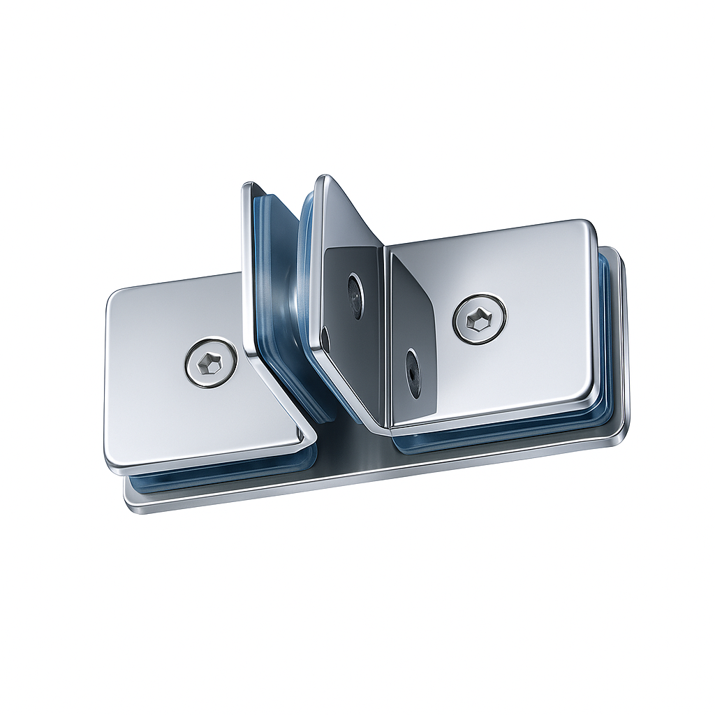 Stainless Steel Wall to Glass Connector